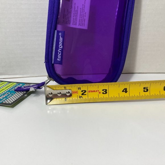 5 Purple Makeup Bag Pencil Case Zipper Organizer - Picture 4 of 14